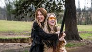 Margo teaching Sophie skeet-shooting in The Hunting Wives | Image via Netflix